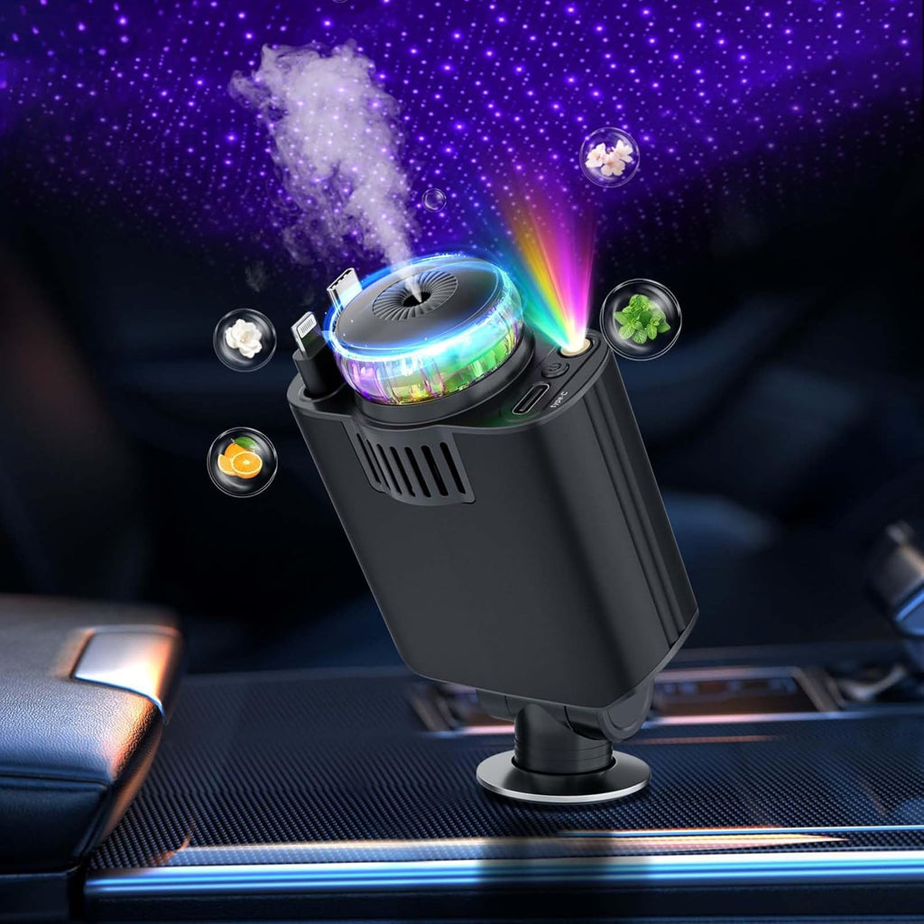 5-in-1 Car fast Charger (Type C and Lightning)