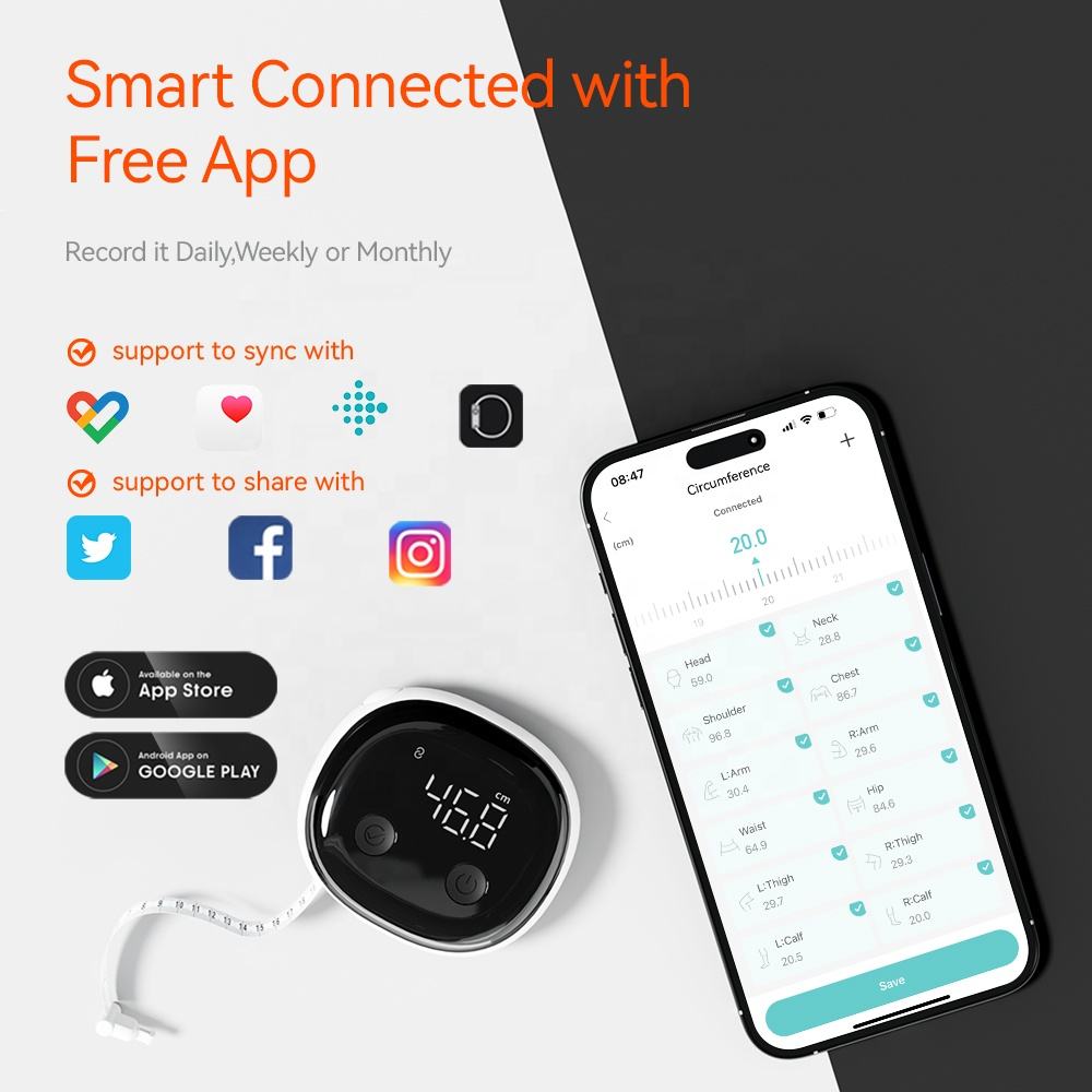 Smart Electronic Tape Measure for Body