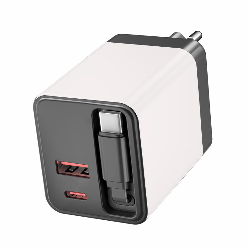 65W Type C retractable fast charger (IND PLUG)