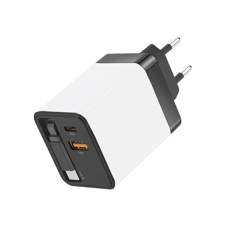 65W Type C retractable fast charger (IND PLUG)